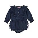 Navy blue winter clothing collection featuring coats and jackets with button details.