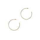 Curved decorative gold line design element on white background.