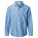 Light blue button-down dress shirt shown from multiple angles on white background.