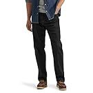 Dark denim jeans displayed in various poses and angles.
