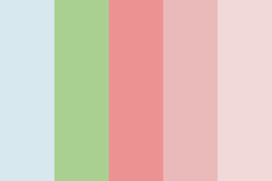 Soft pastel color scheme with light blue, green, and pink rectangular blocks.