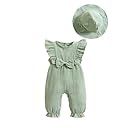 Sage green baby clothing collection featuring quilted textures and matching accessories.