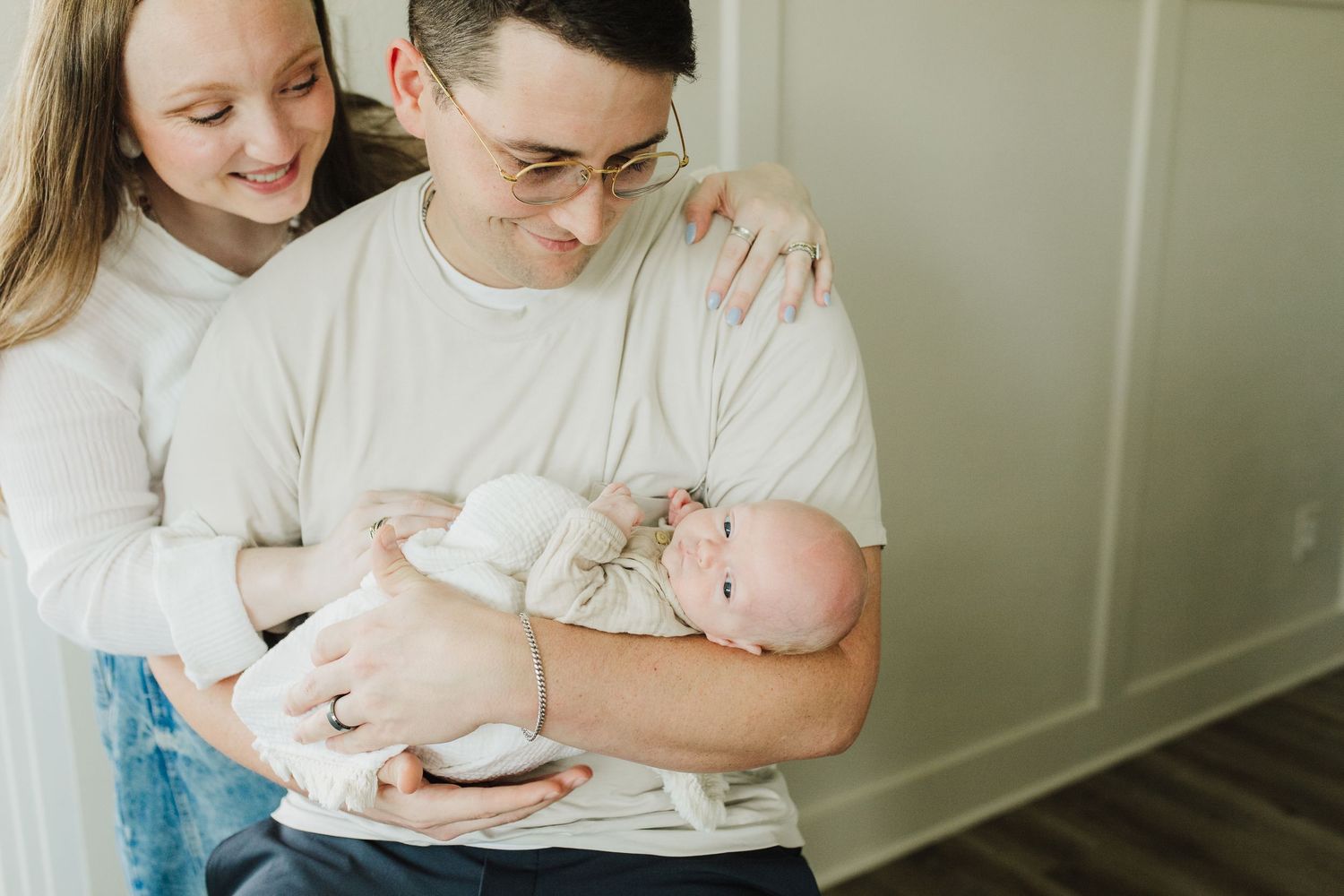 Newborn lifestyle Photography, in home session , Knot & Wing Photography, Northlake Tx