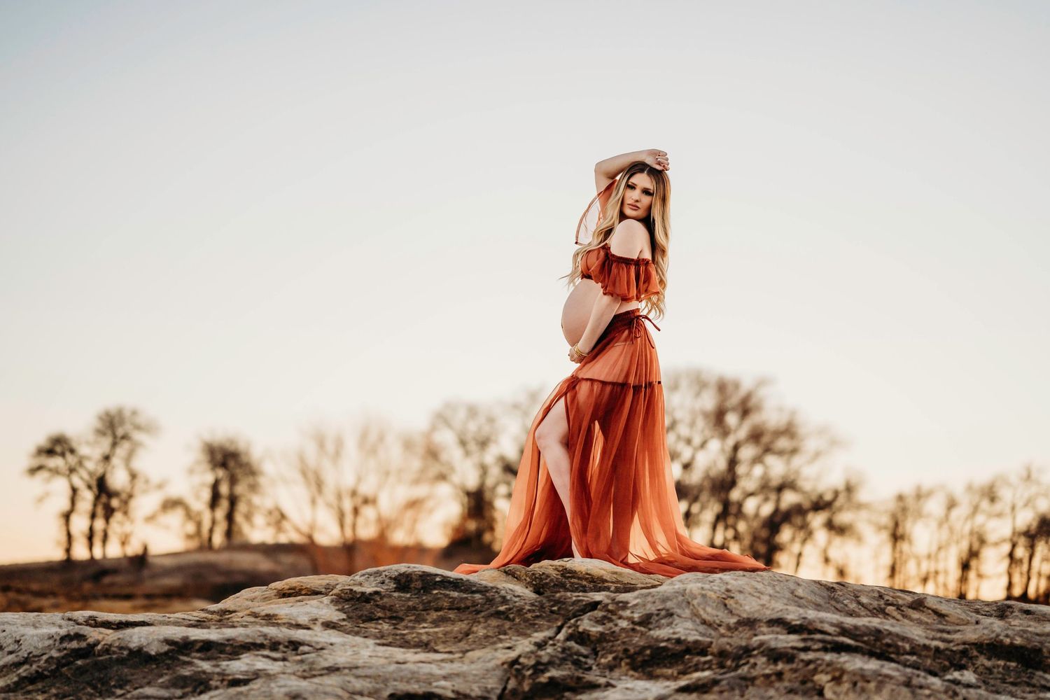 Maternity model Session, Flower Mound, Tx, Boutique Maternity Photography,outdoor sunset session , Knot & Wing Photography, Northlake Tx