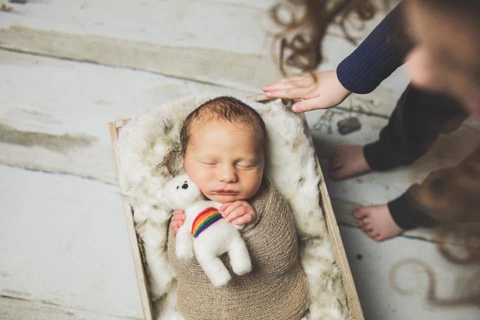 Collection of heartwarming newborn baby photography moments captured in soft natural light.