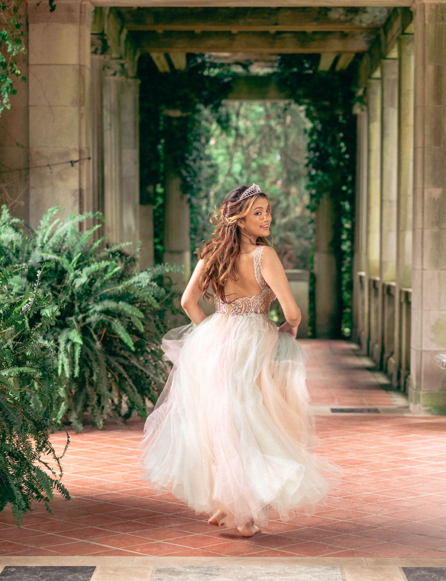 Quinceanera portrait taken outdoors in Connecticut — Minmo Photography