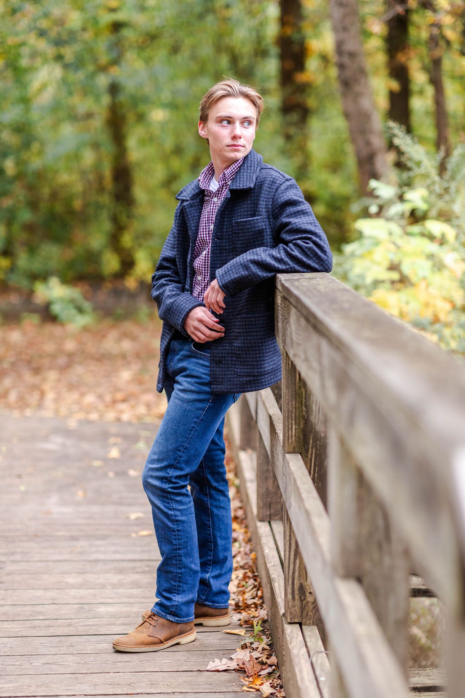 Individual portrait session in a Connecticut park during golden hour — Minmo Photography