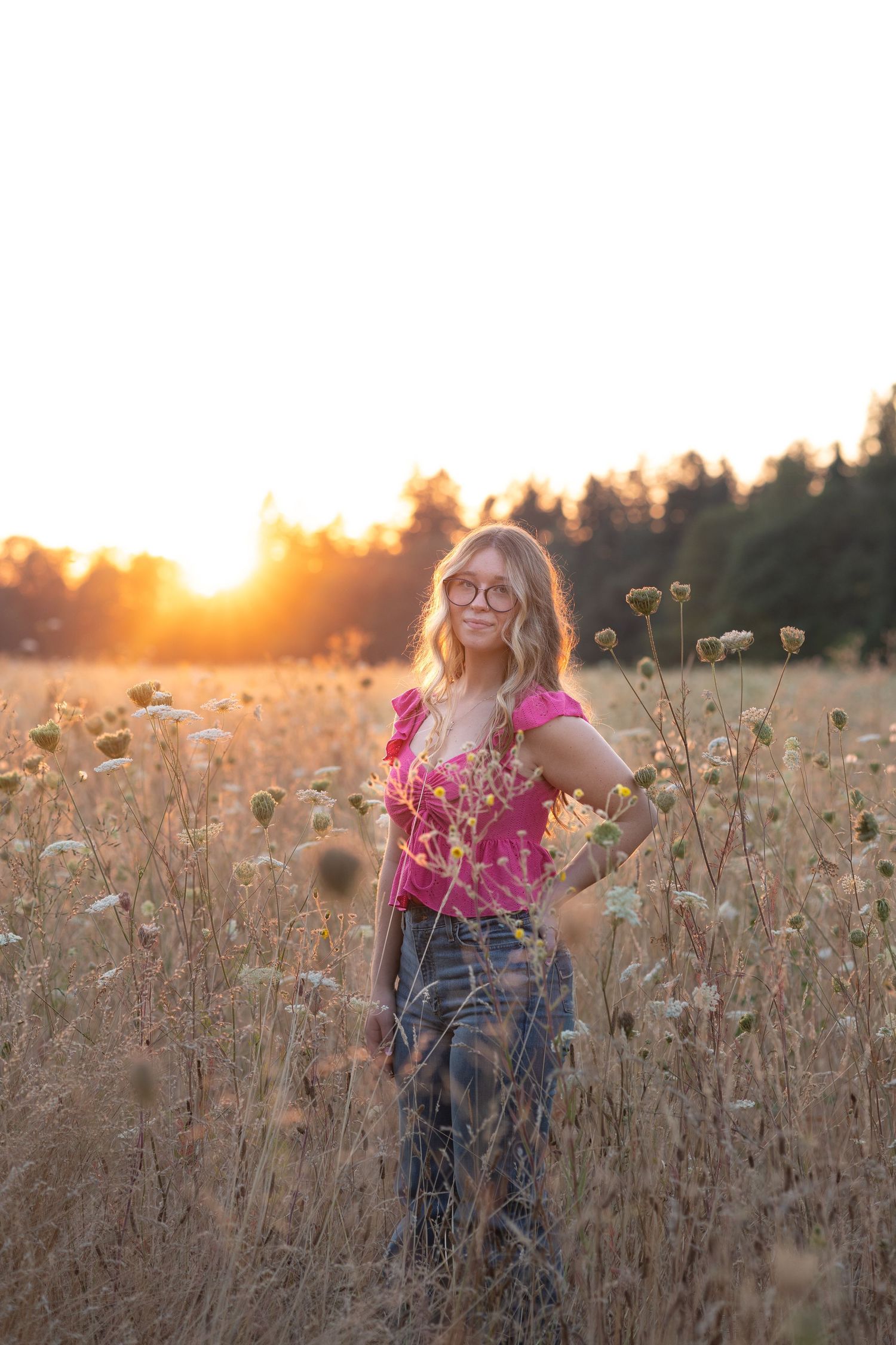 Photo of a girl from her senior session in Idaho