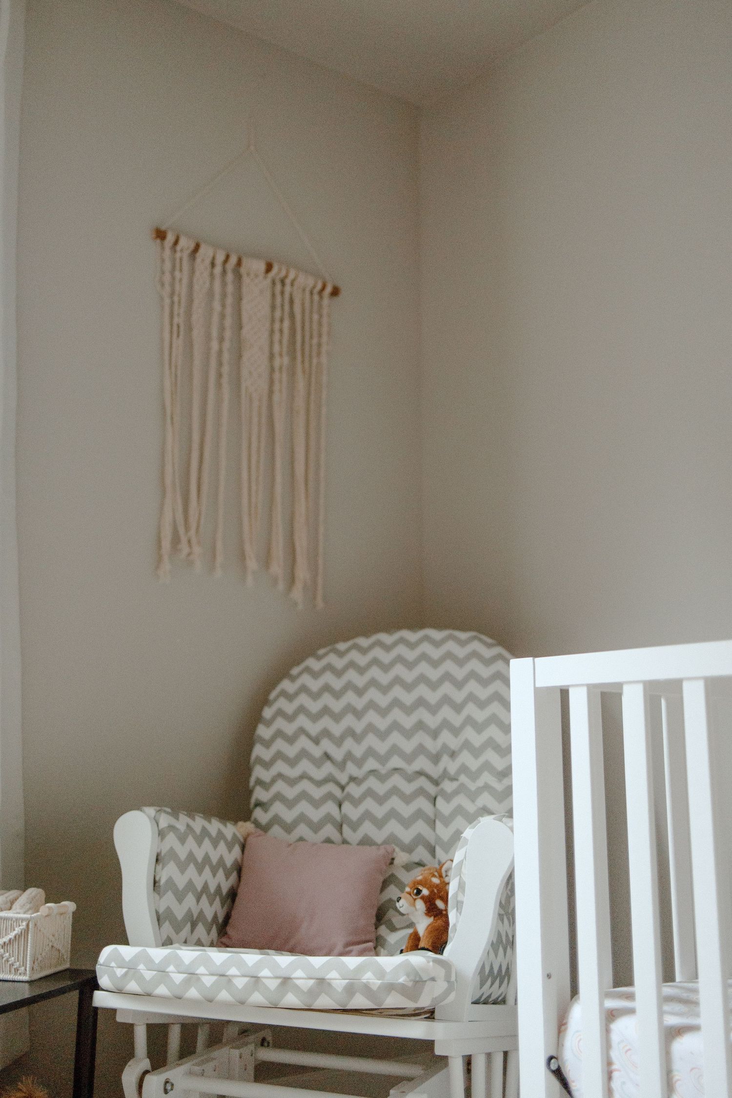 Photo of nursery decor from a newborn session in boise idaho