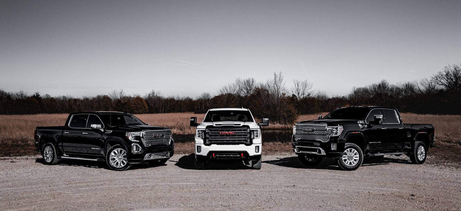 A lineup of luxury SUVs and vehicles parked in a row against a scenic desert landscape background.