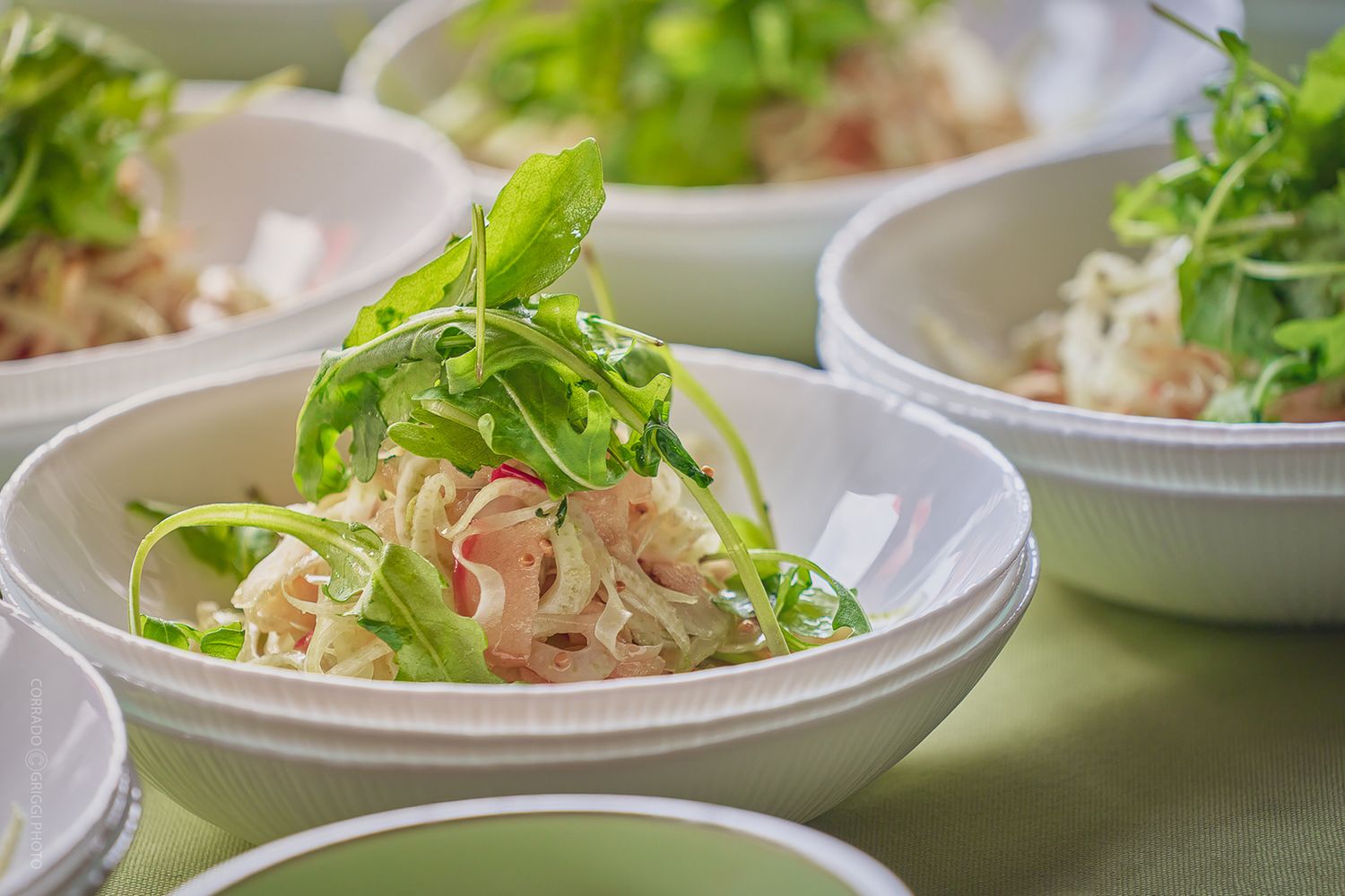 Fotografia gastronomica di specialità locali presentate durante l’evento La Tavolata nel Piano di Magadino