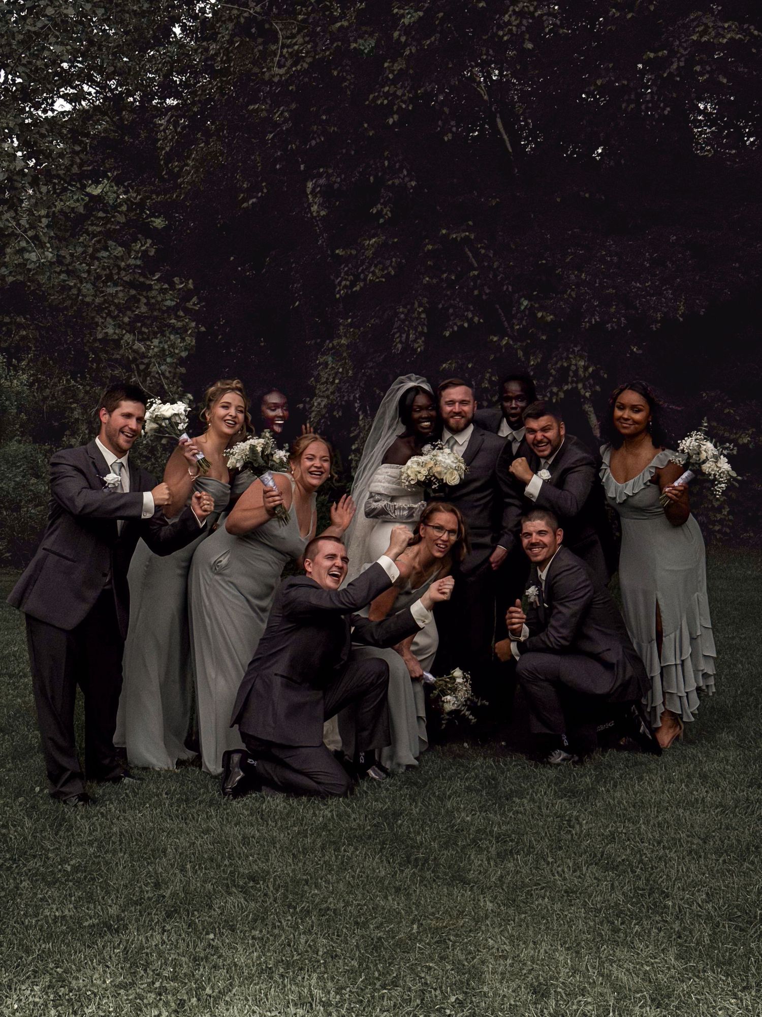 Wedding party photo at Northern Oaks Events Wedding Venue in Minnesota