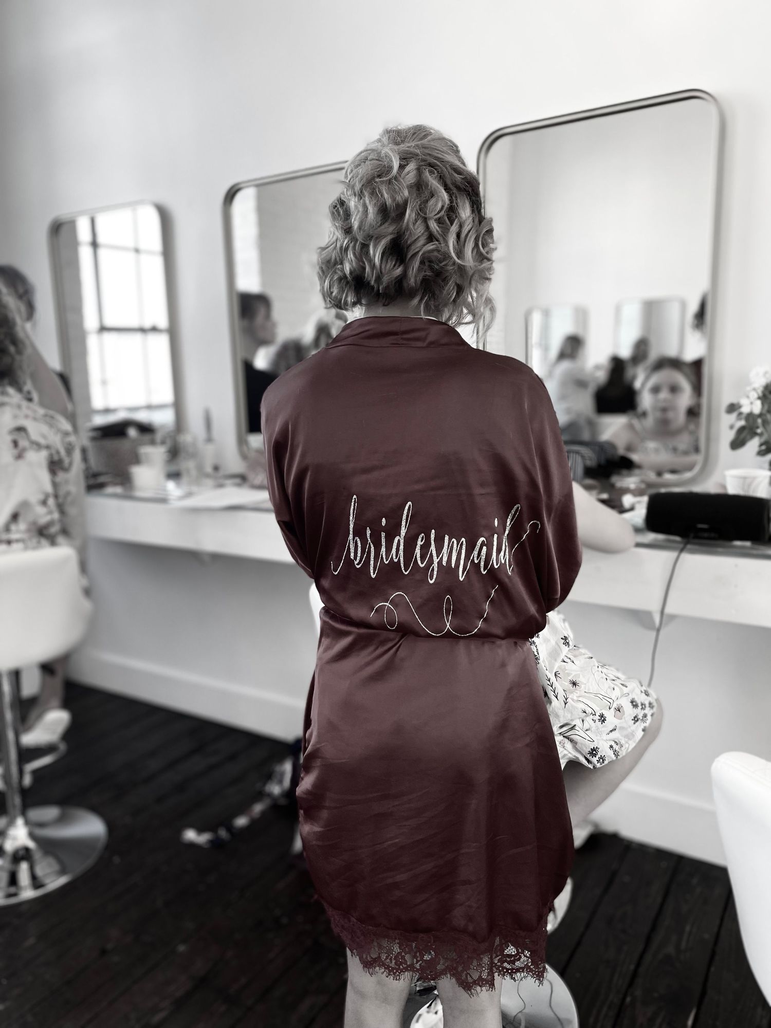 Bridal party getting ready at Northern Pacific Center Wedding Venue in Sauk Rapids Minnesota