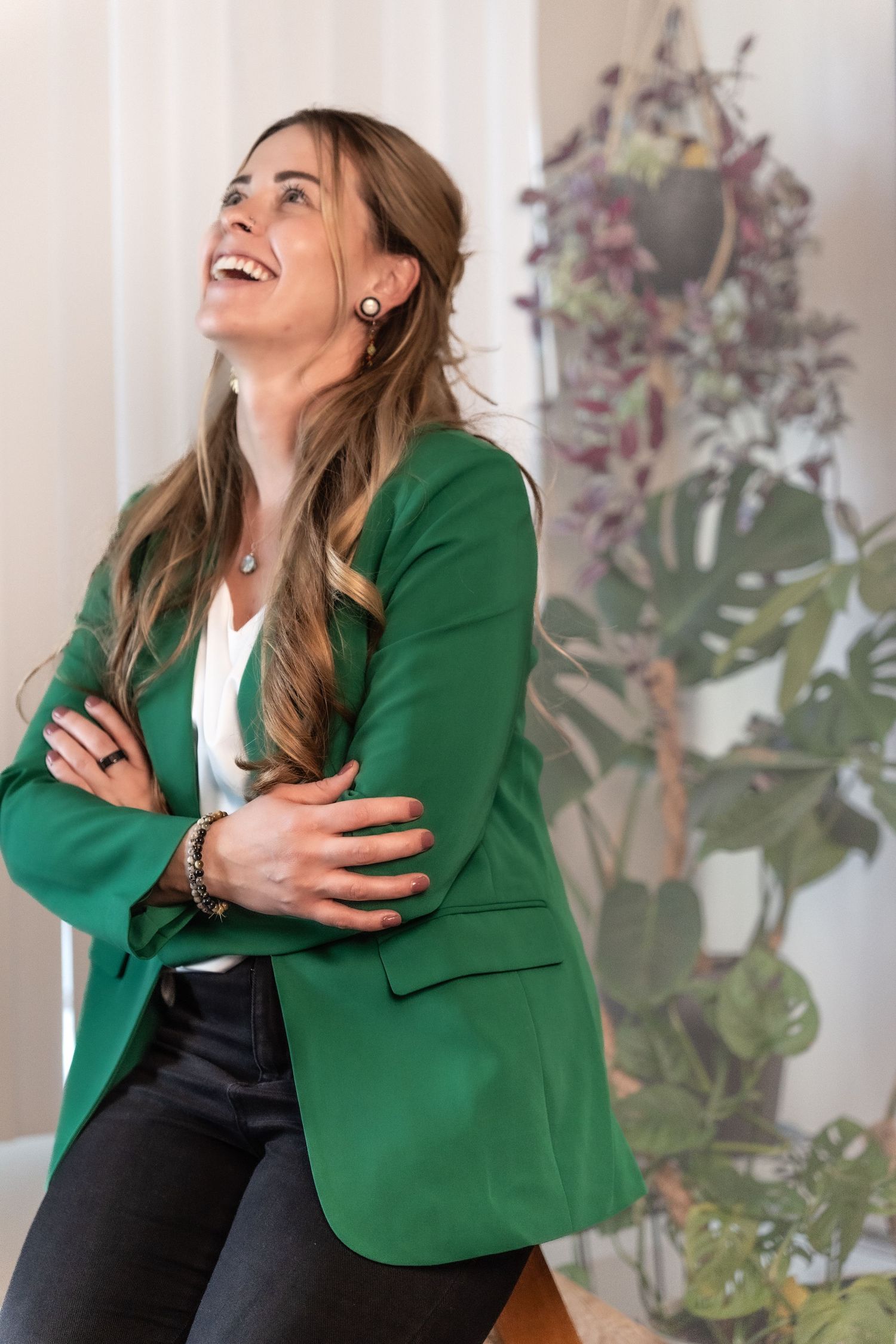 Branding portrait photo session for a therapist business launch.