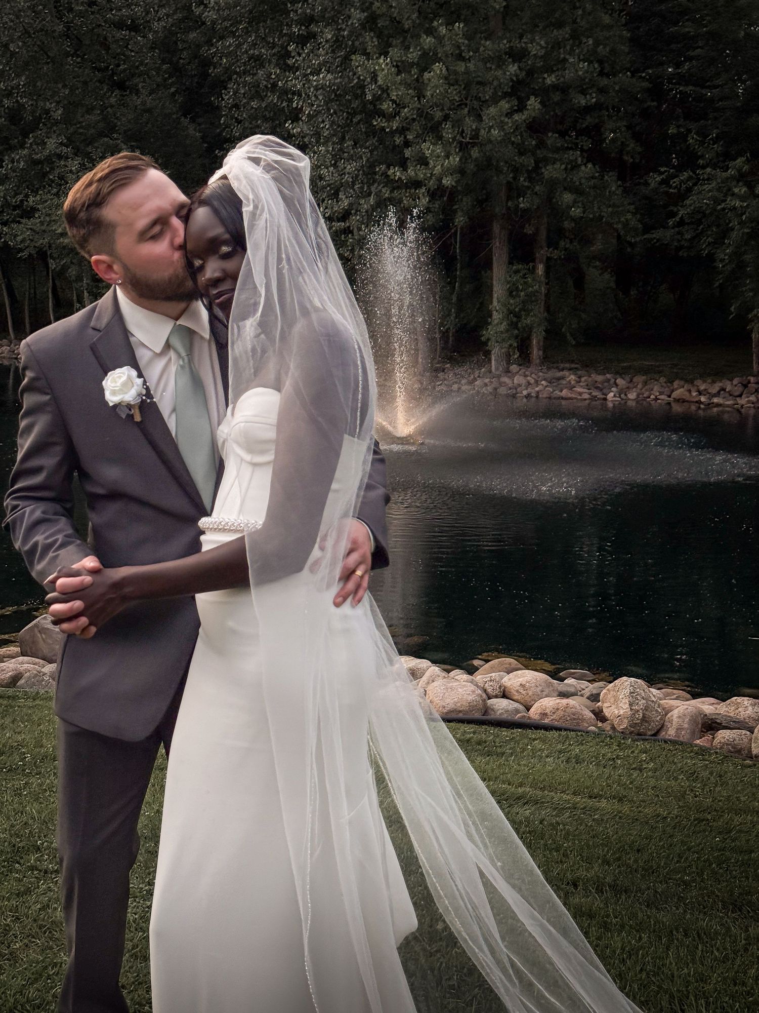 Bride and Groom Shot at Northern Oaks Events Wedding Venue in Sauk Rapids Minnesota