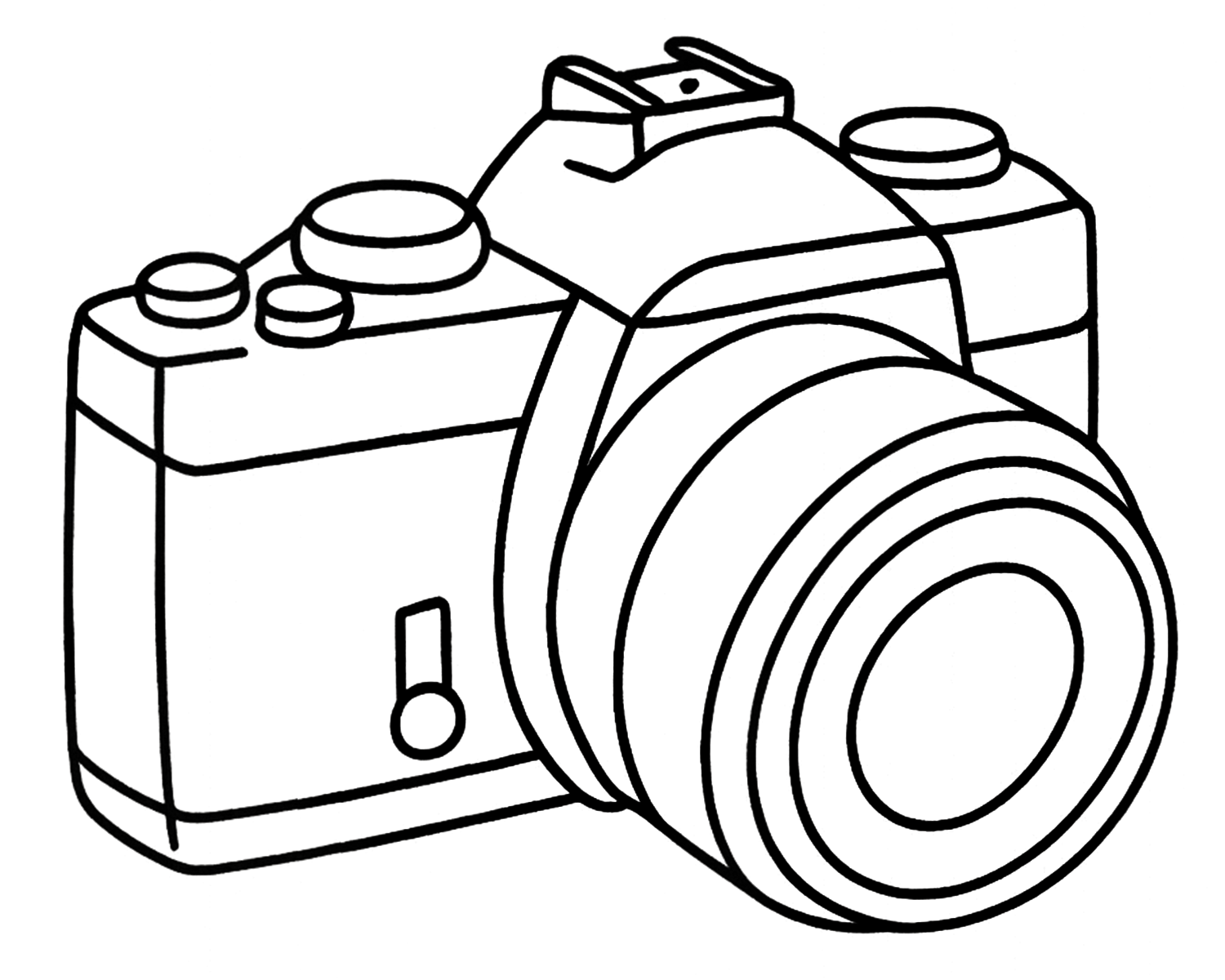 Line drawing sequence showing camera equipment transforming into different shapes.