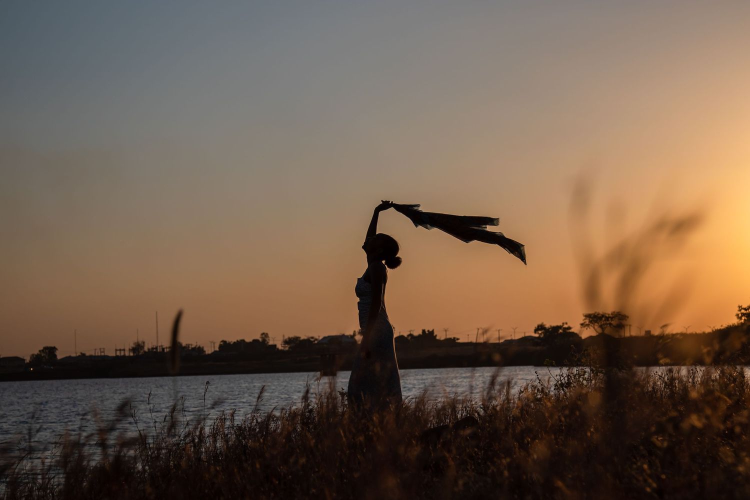 silhouette of a woman