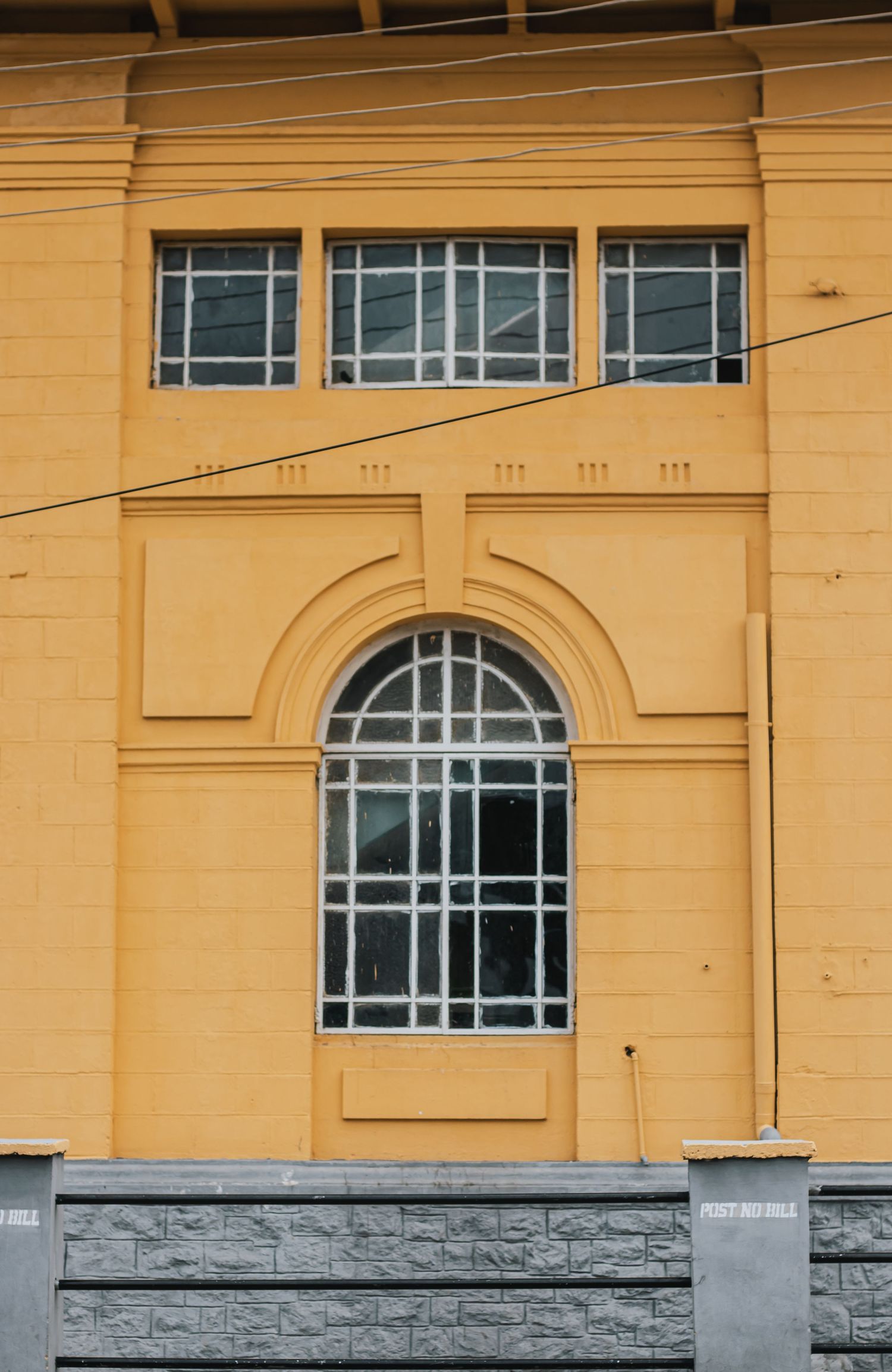Yellow building