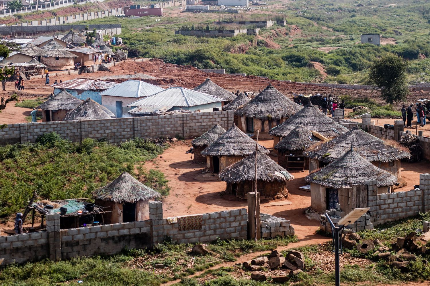 Local huts