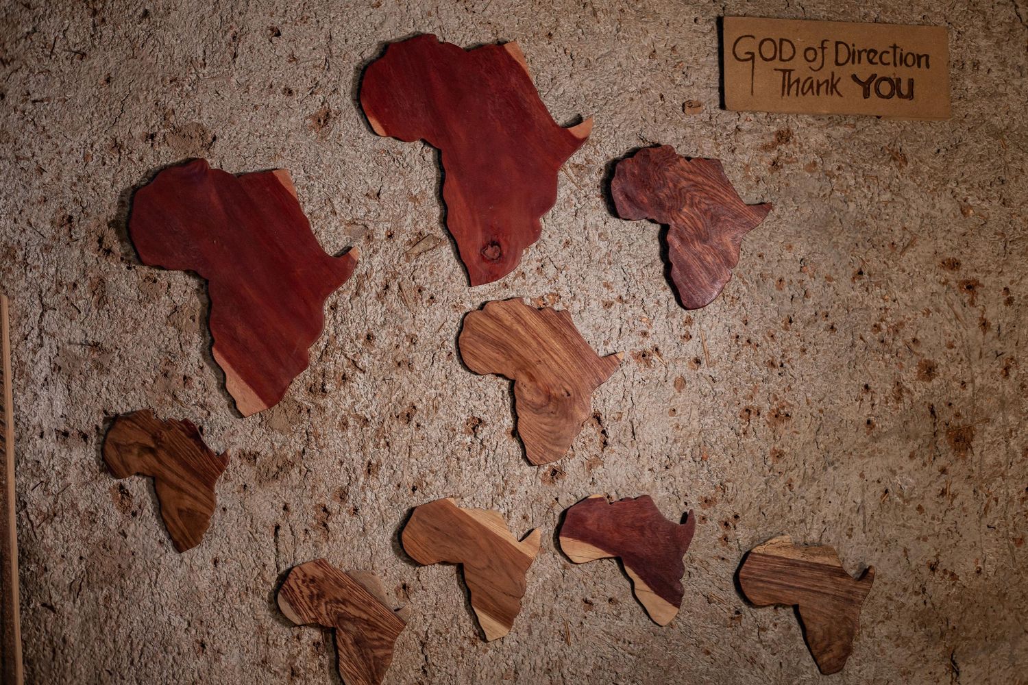 Maps made of woods