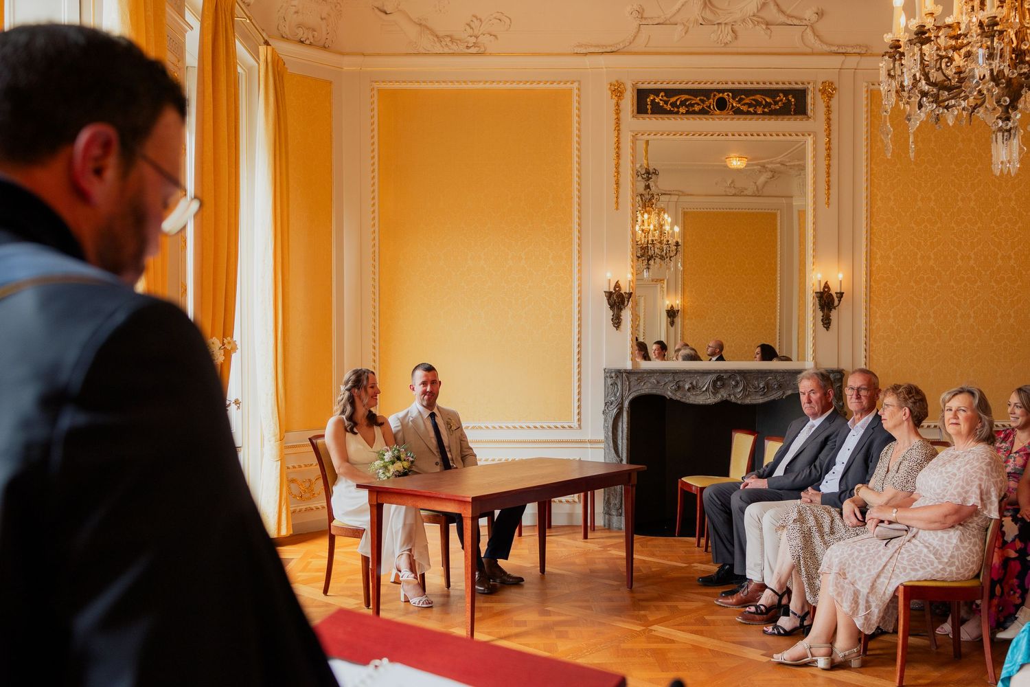 Trouwceremonie in het oude stadhuis van Amersfoort