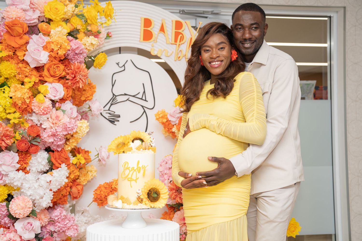 bridal shower baby bump