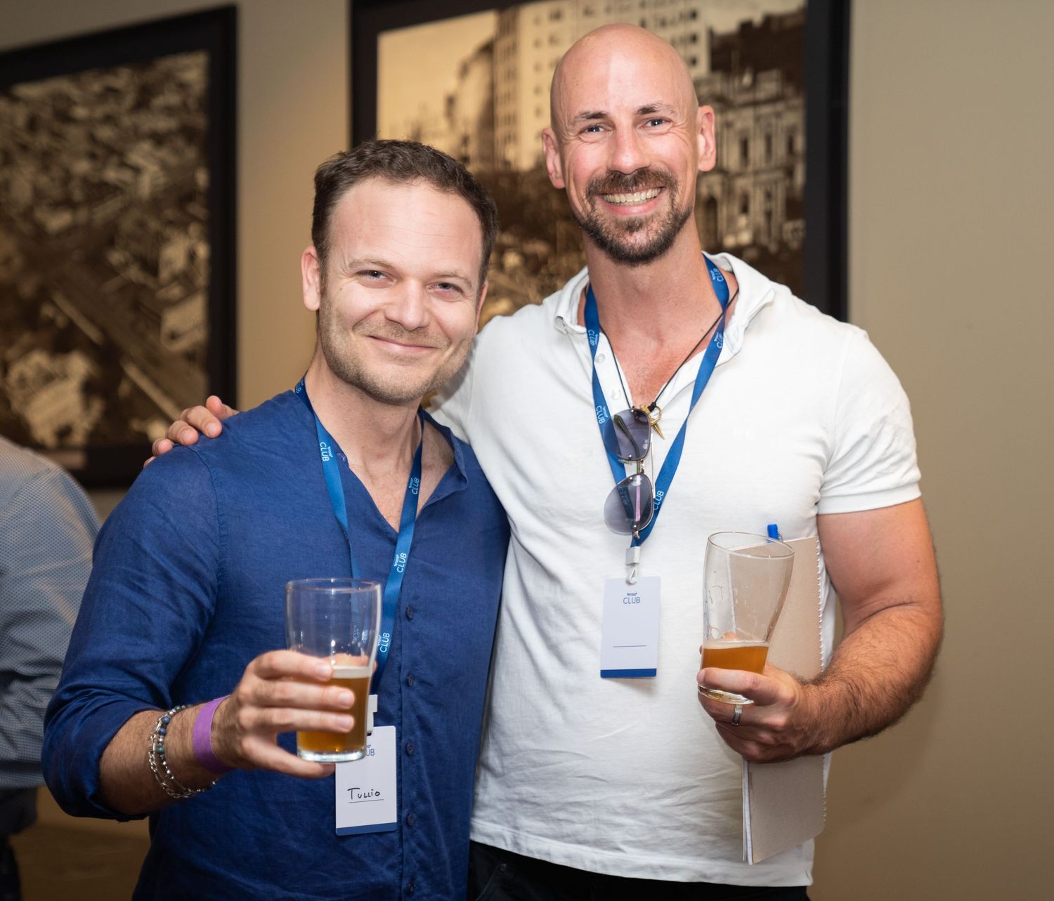 Event photographer capturing candid moments at a business conference