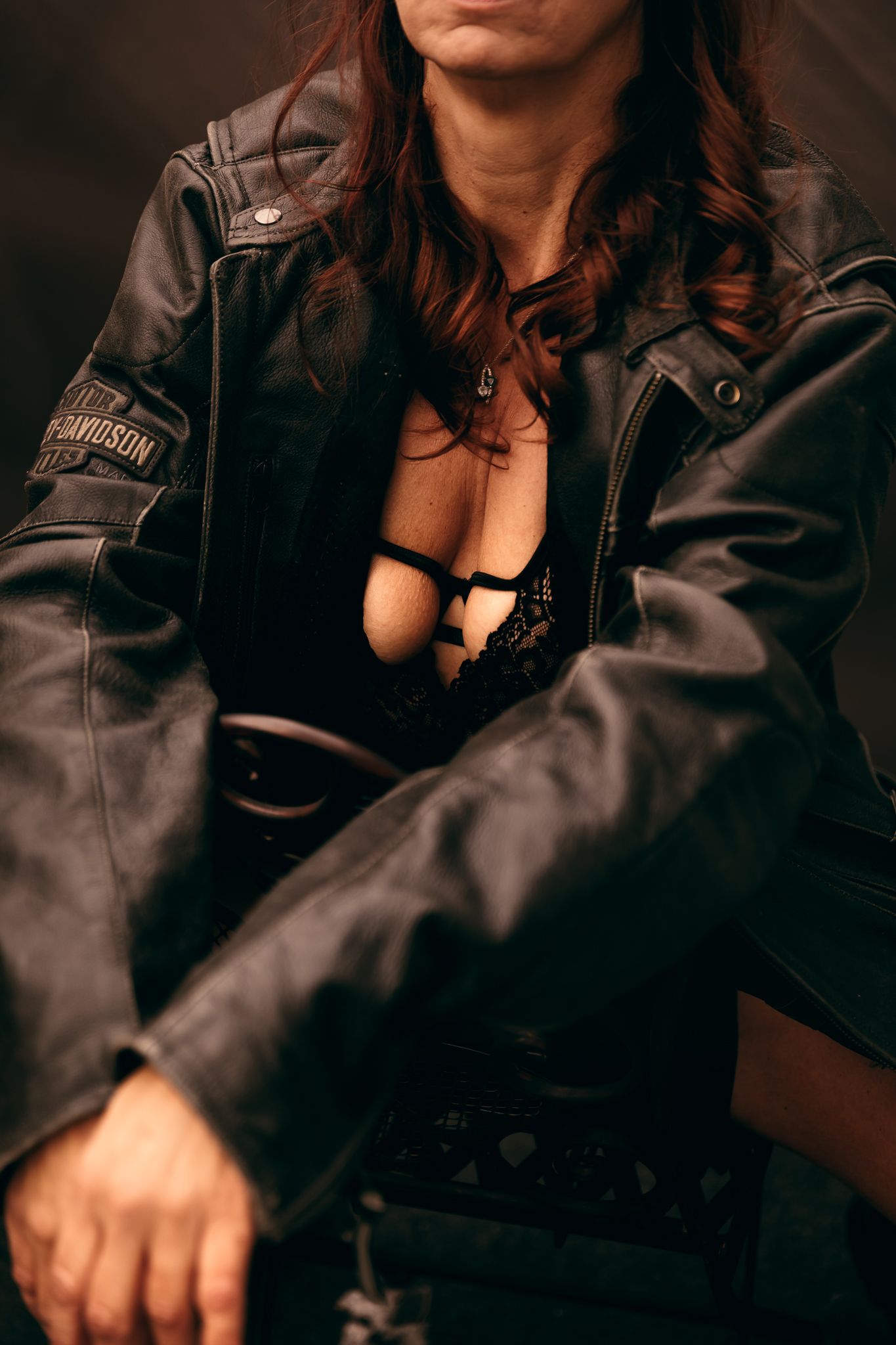 Elegant boudoir portrait of woman celebrating confidence, outdoors in Brookings, SD