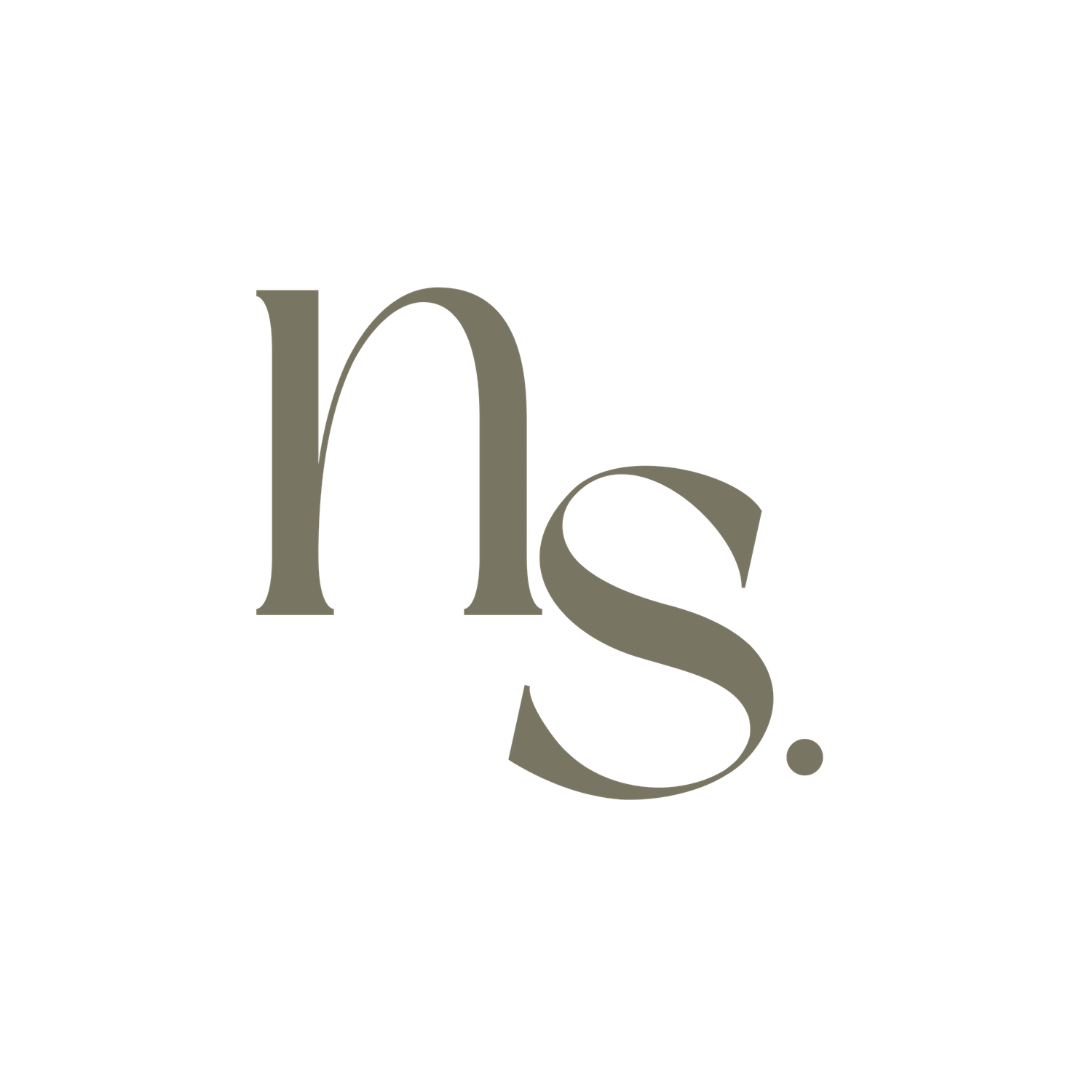 Stylized text design showing abstract letter forms in neutral gray tones against a white background.