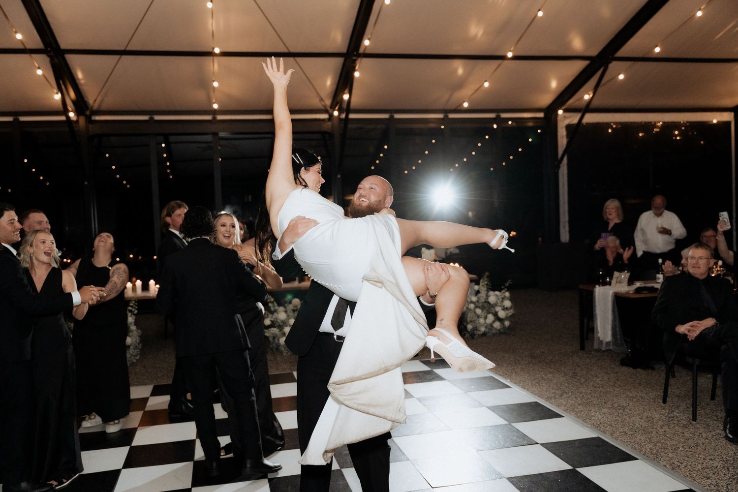 Lot100 wedding dance floor, images by Braytmedia. Adelaide