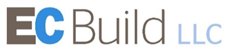 EC Build LLC company logo in brown and blue text on white background.