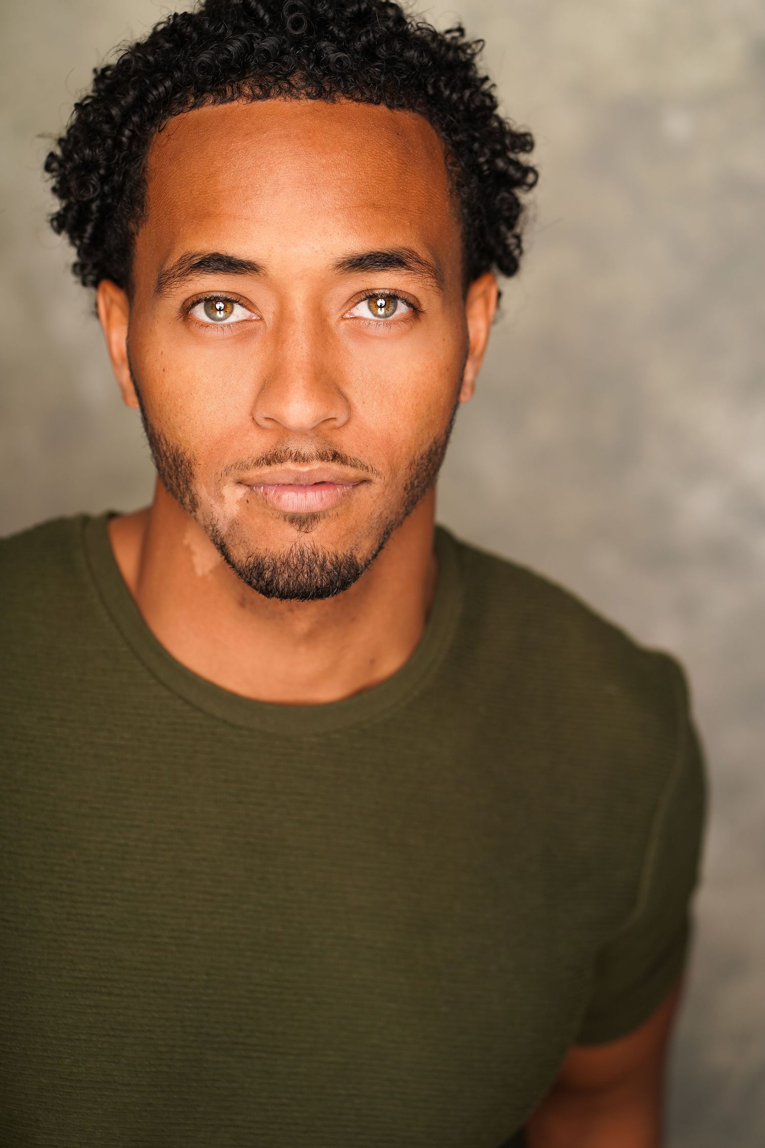 Actor headshot studio session in New York City with soft lighting