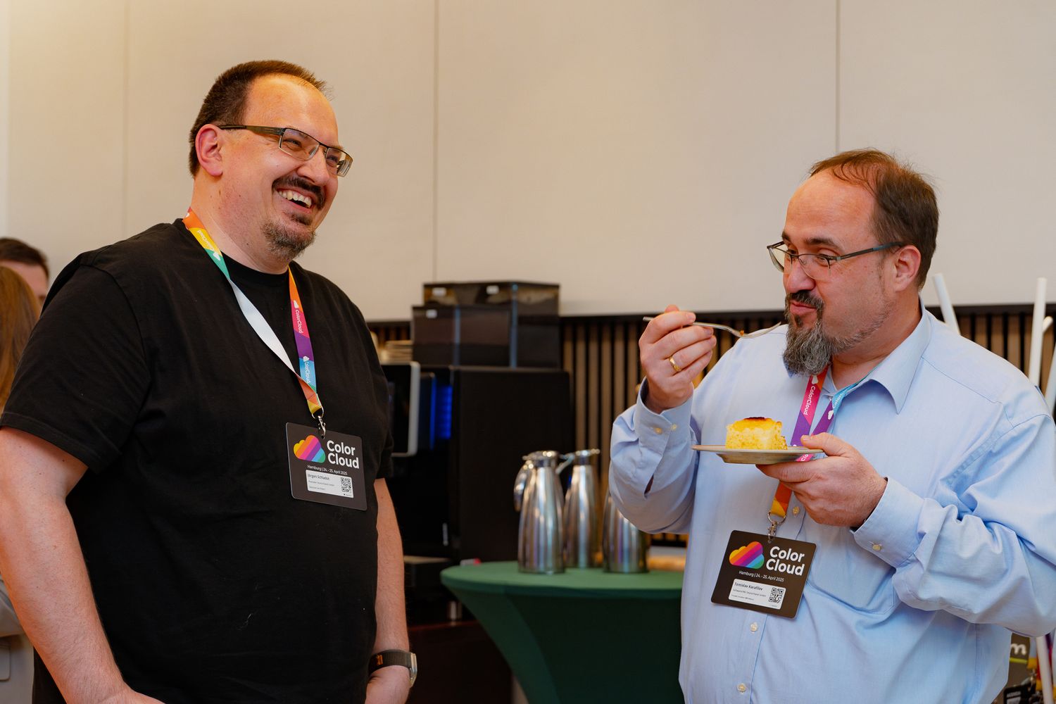 Tomislav Karafilov beim Lunch-Break am ColorCloud-Workshoptag