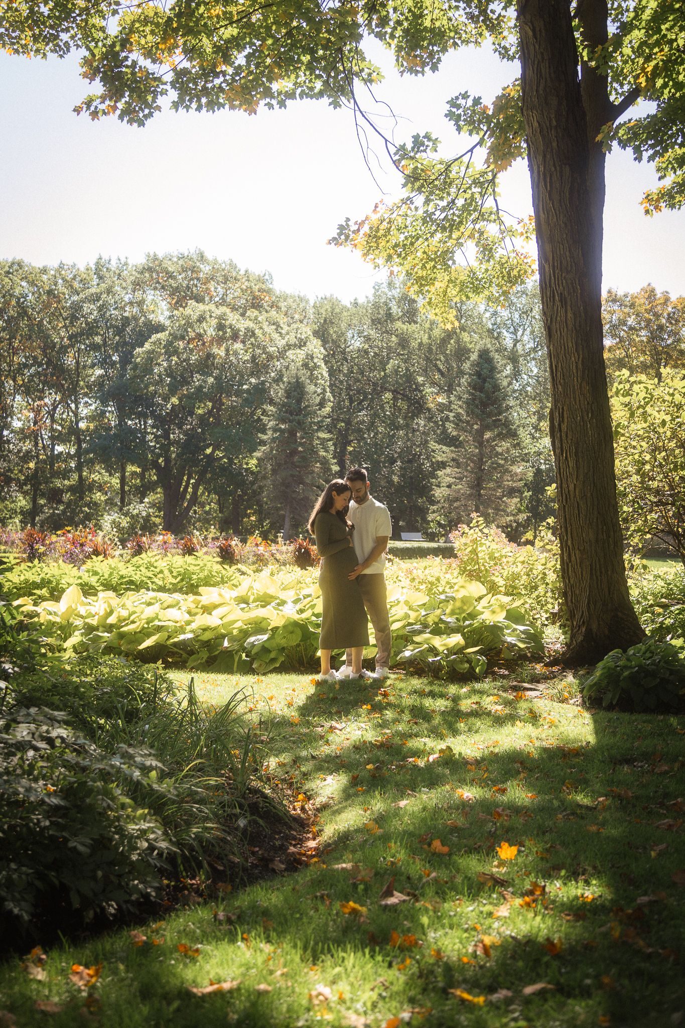 Portrait d'un couple dans un parc à Québec — Jonathan Ouimet Photographie
