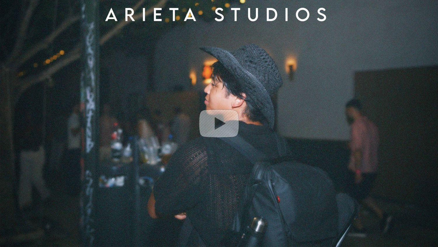 YouTube ARIETA Studios commercial branding and editorial portfolio cover banner.