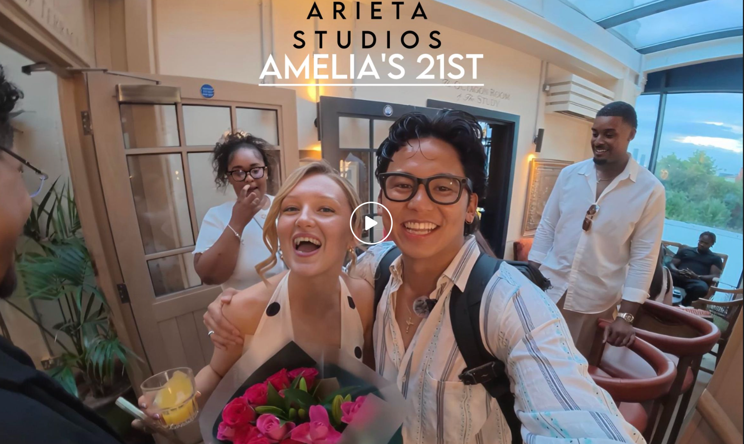 Video thumbnail of high-energy 21st birthday event highlight reel by ARIETA Studios.