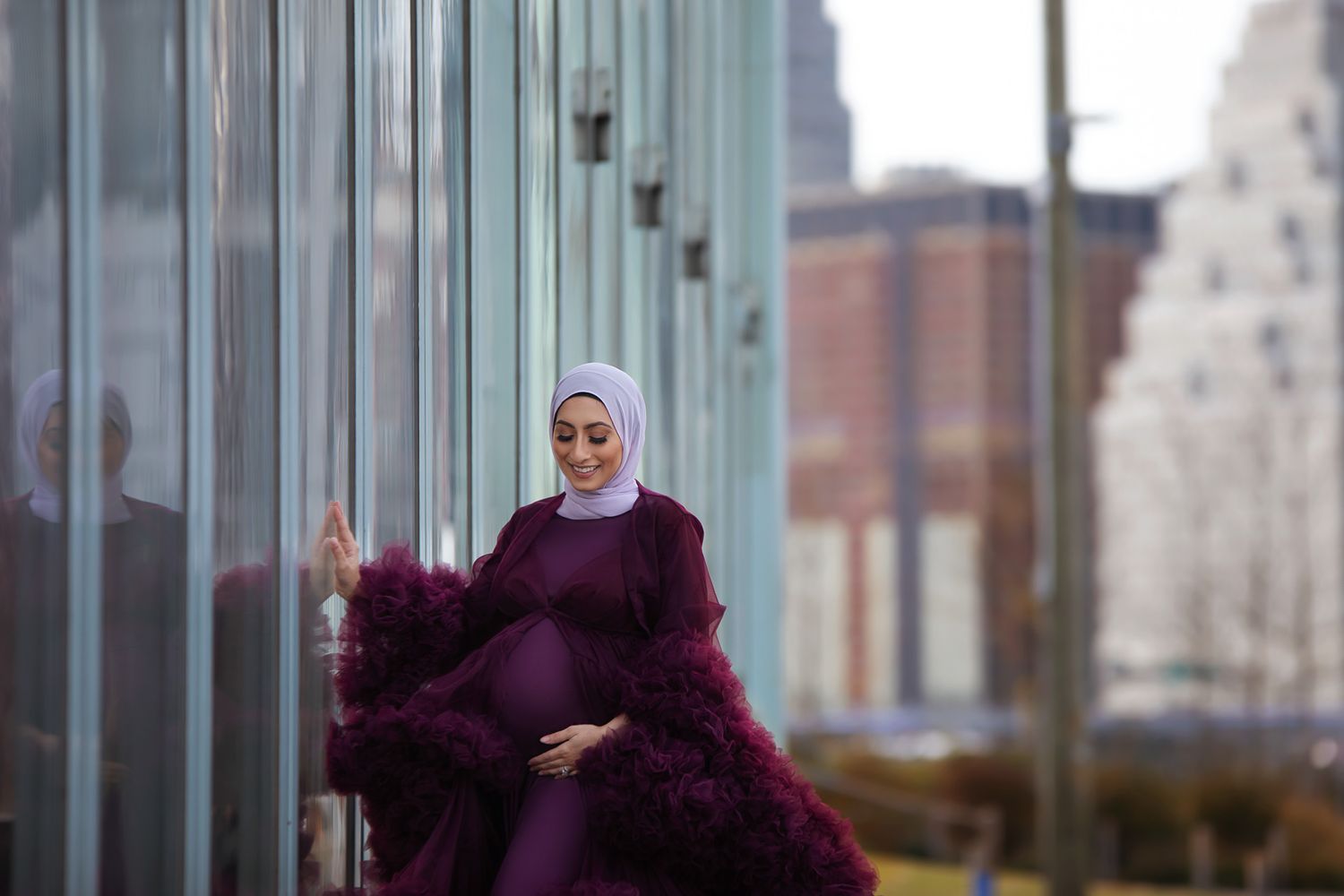 hijab muslim maternity photography in new york city t. reichert photography nude gown dress