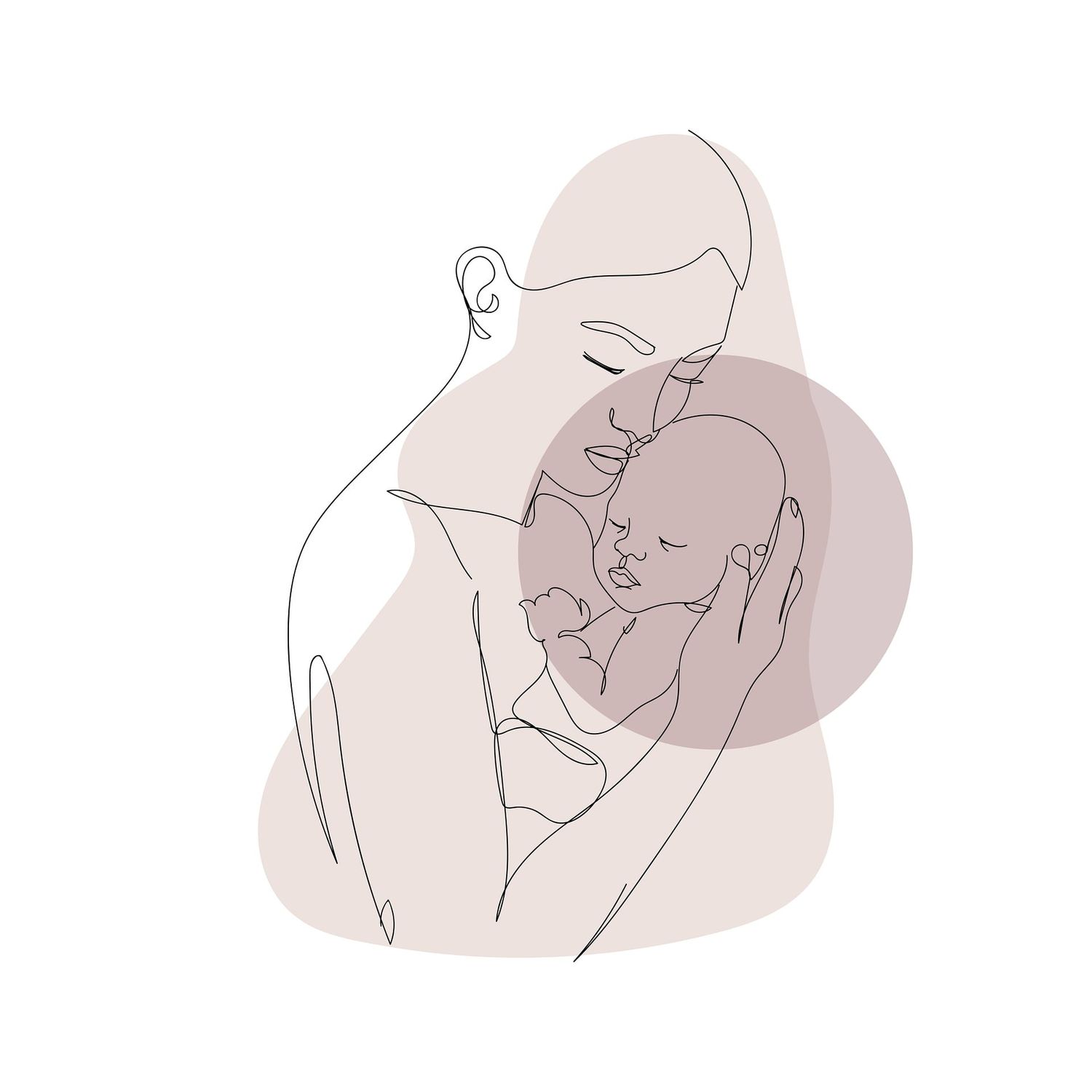 Mère et son bébé/nourrisson.
Ostéopathie et pédiatrie