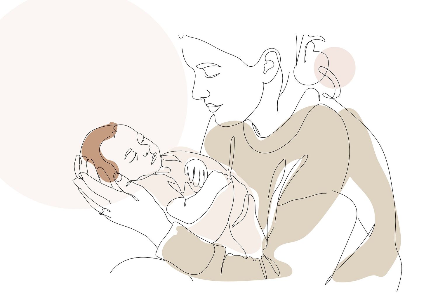 Illustration - Mère/bébé - Pédiatrie