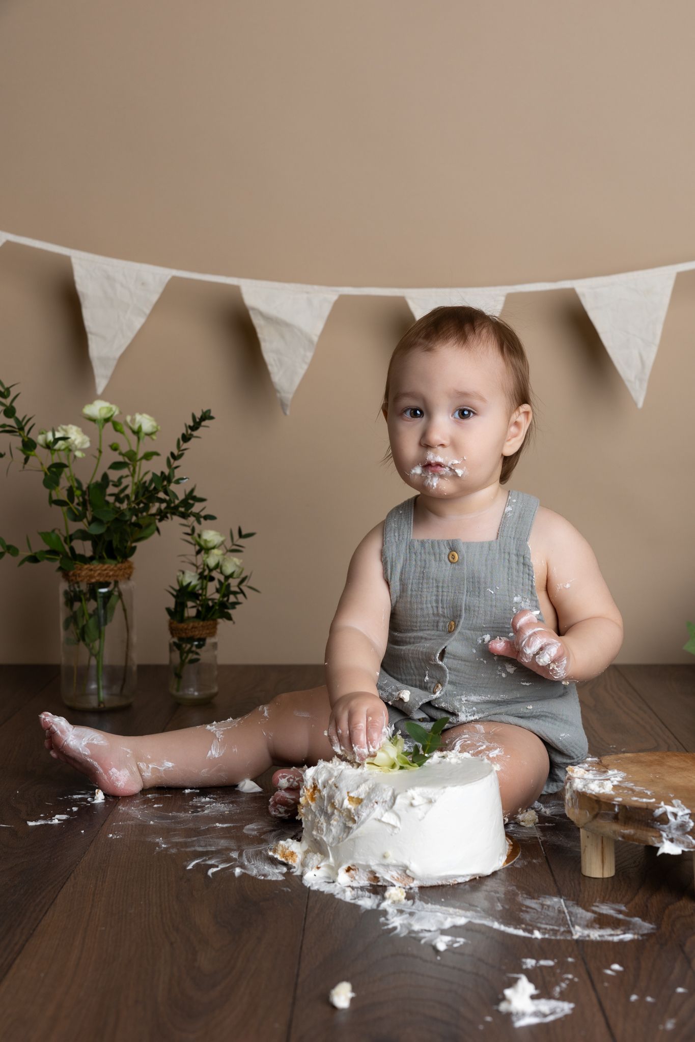 Smash the cake fotografering tårta