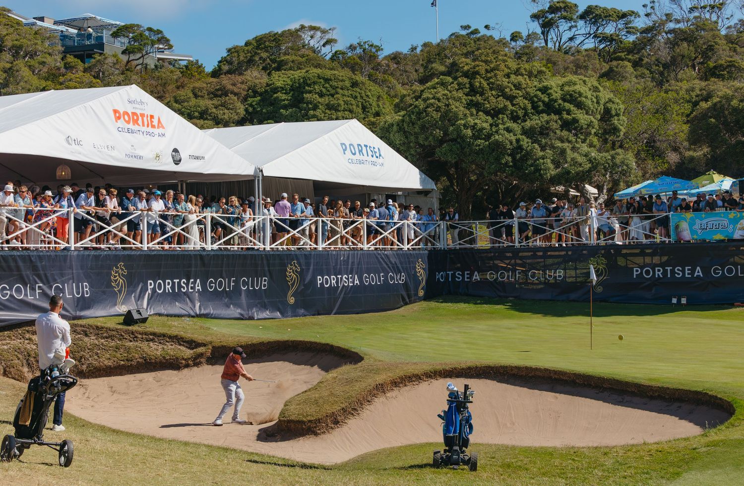 golf event with grandstands taken by golf photographer