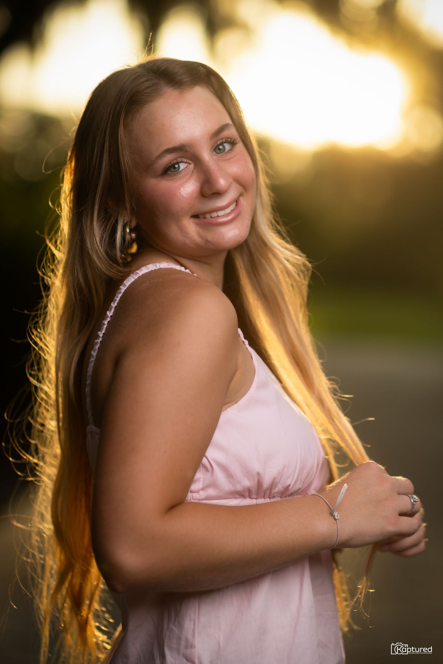 Outdoor senior portrait session in Odessa Florida