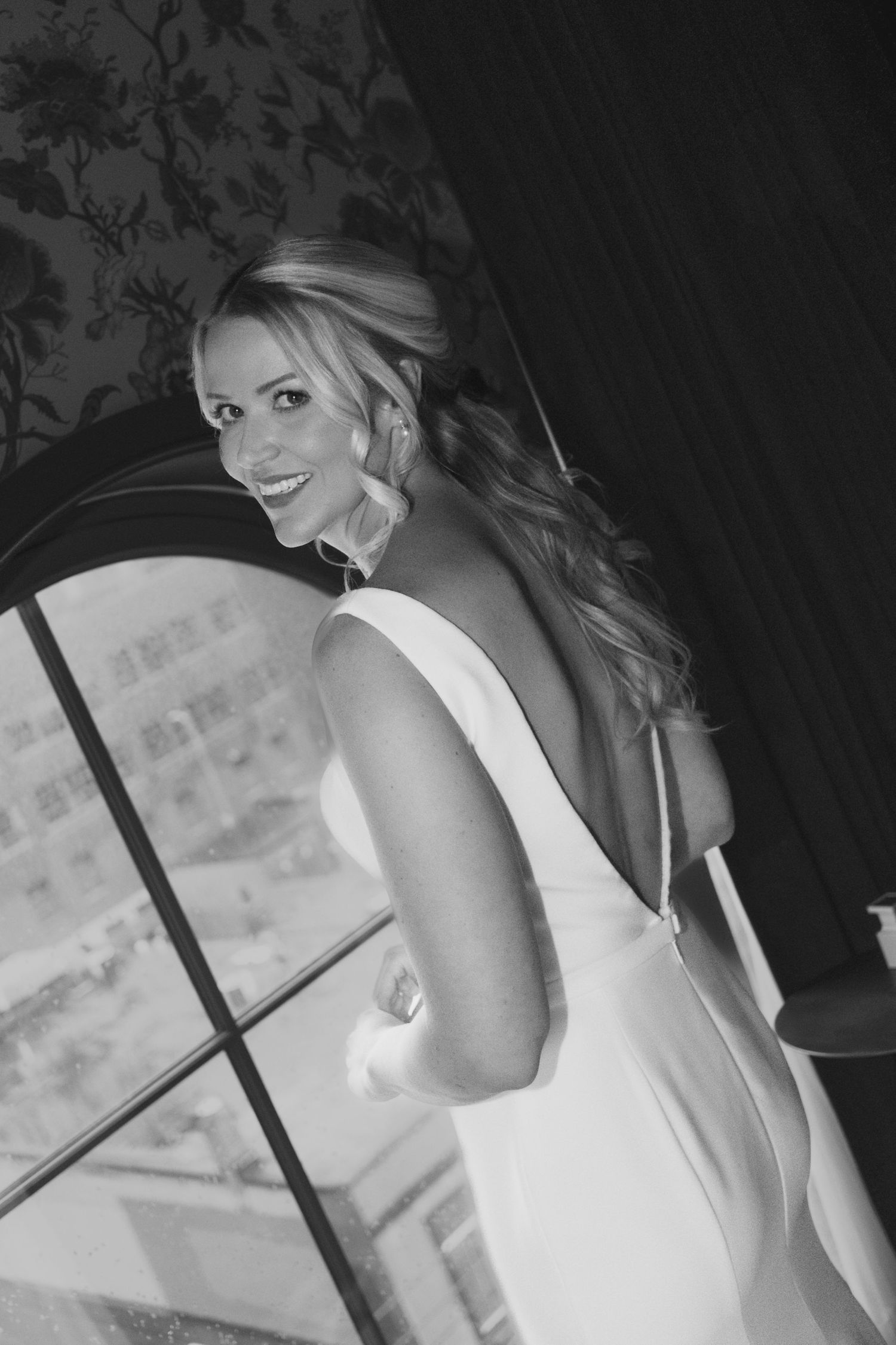Bride getting ready