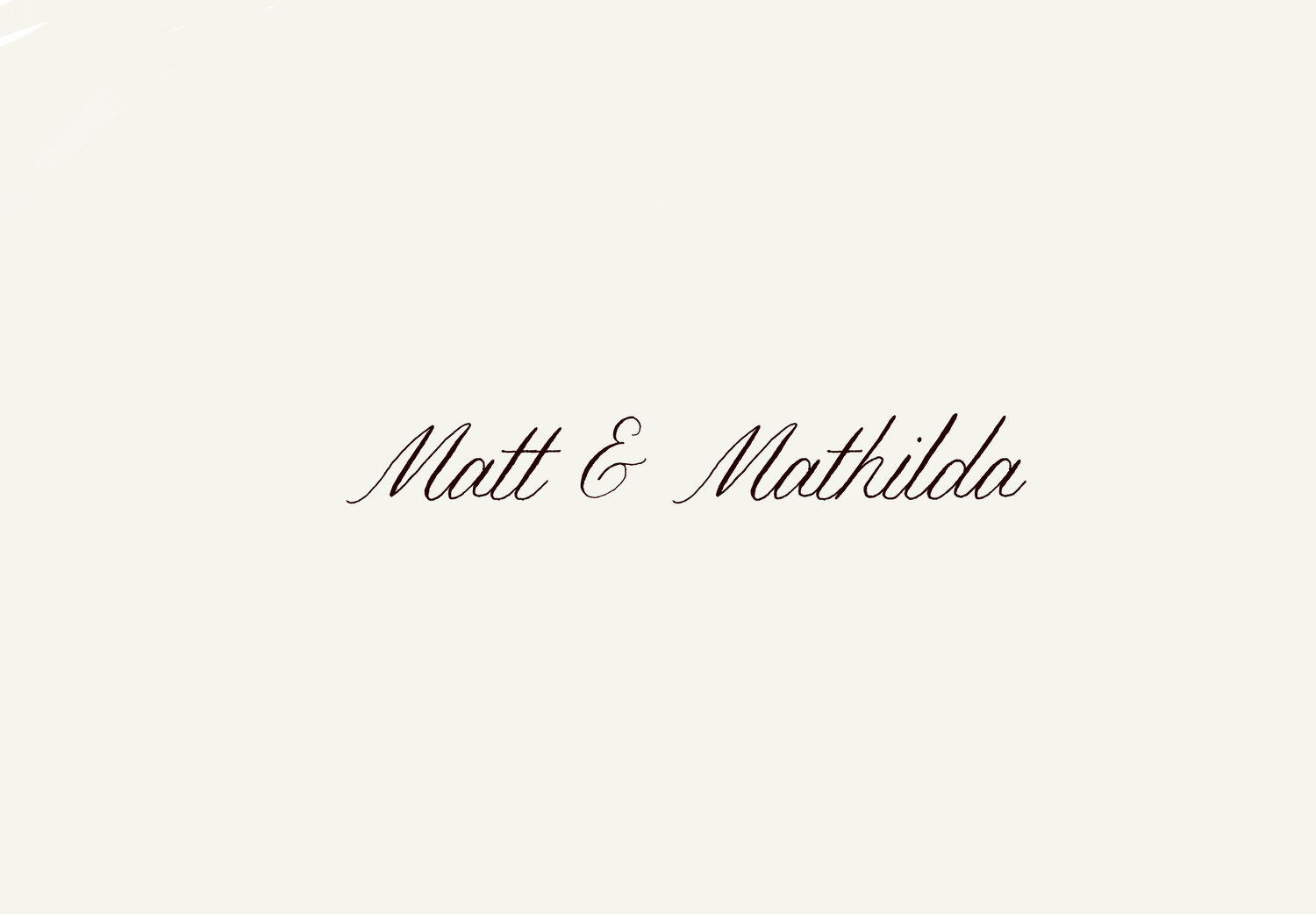 Veil & Vow wedding photography branded font