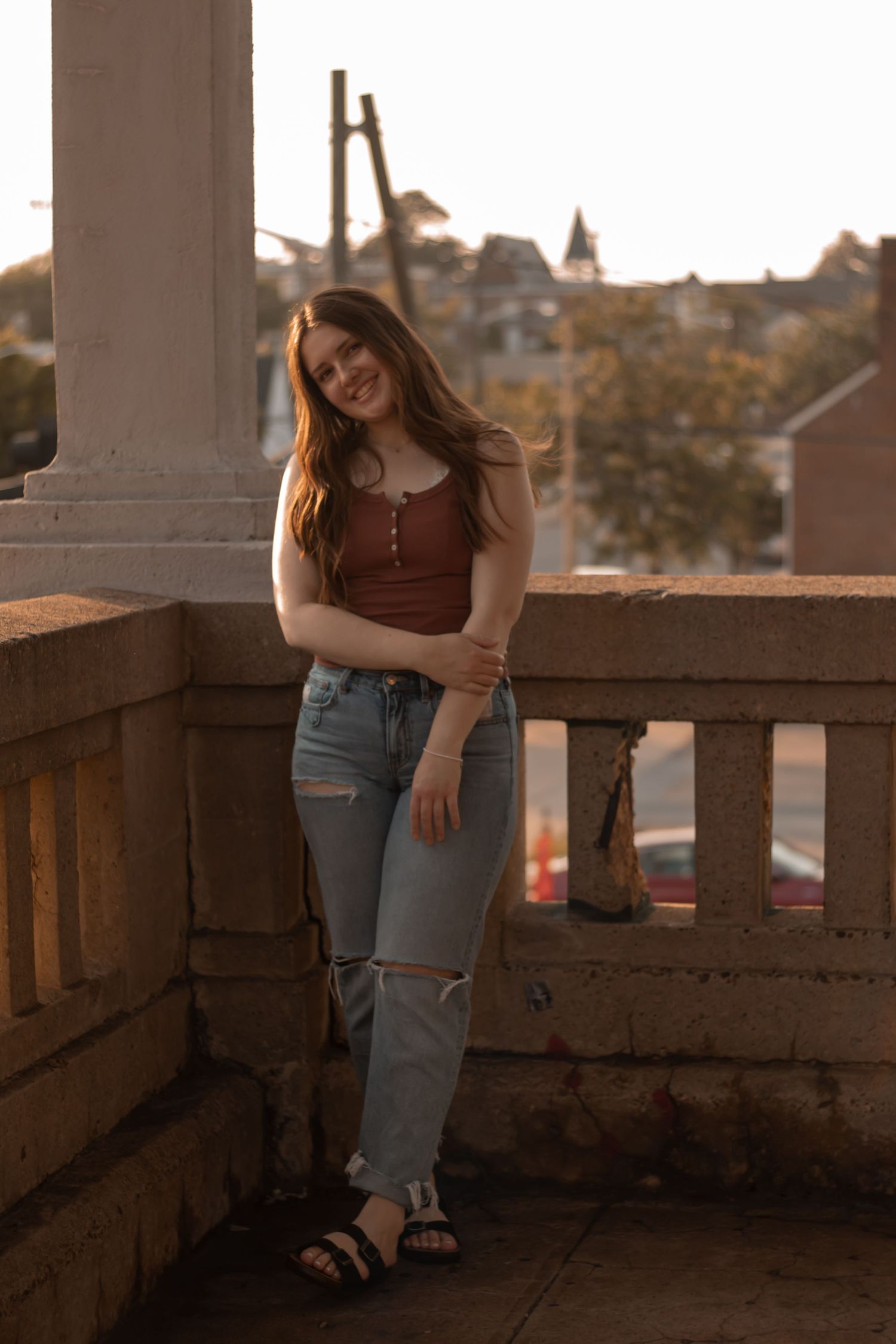picture of a girl for graduation pictures