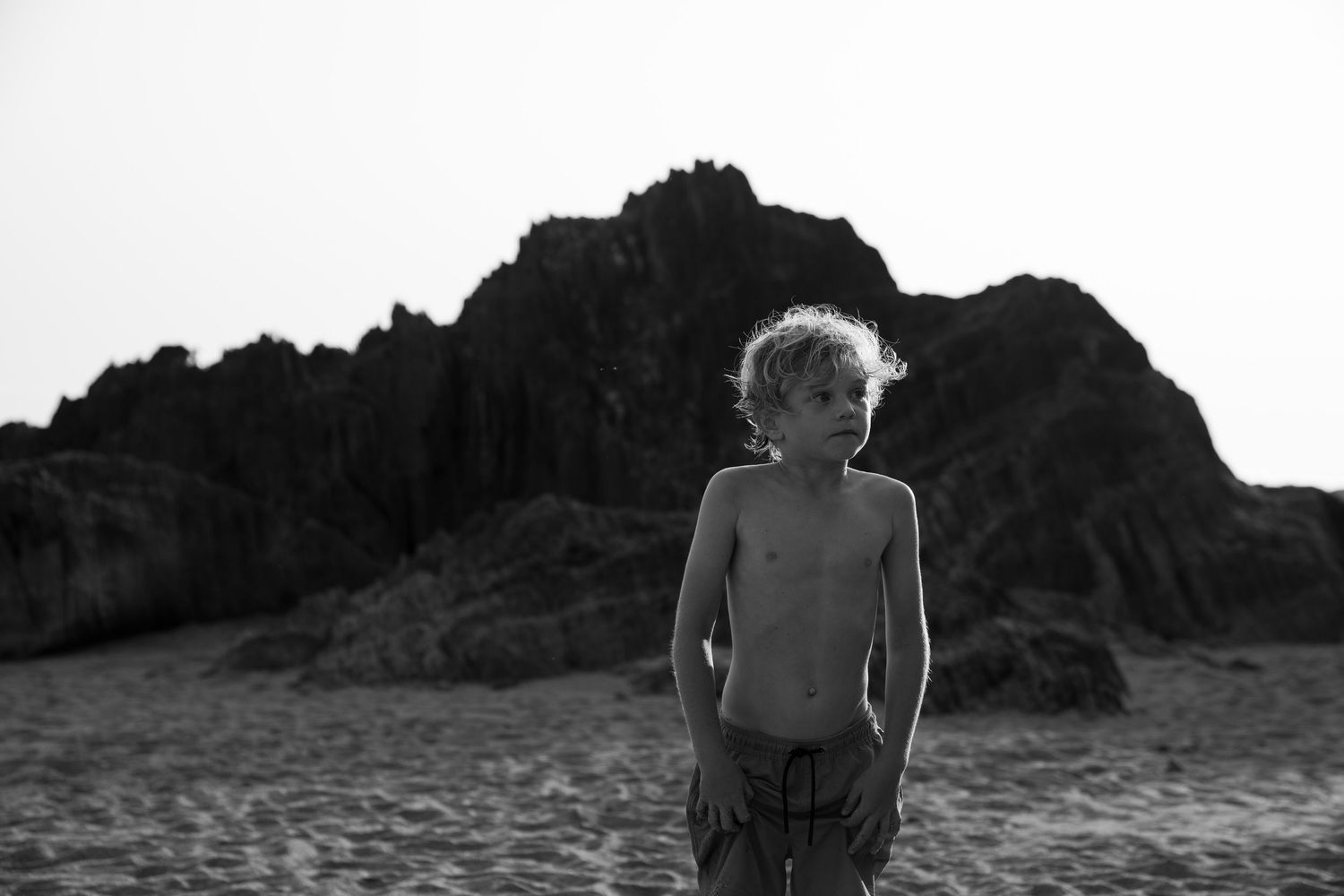Boy on the beach, South Devon