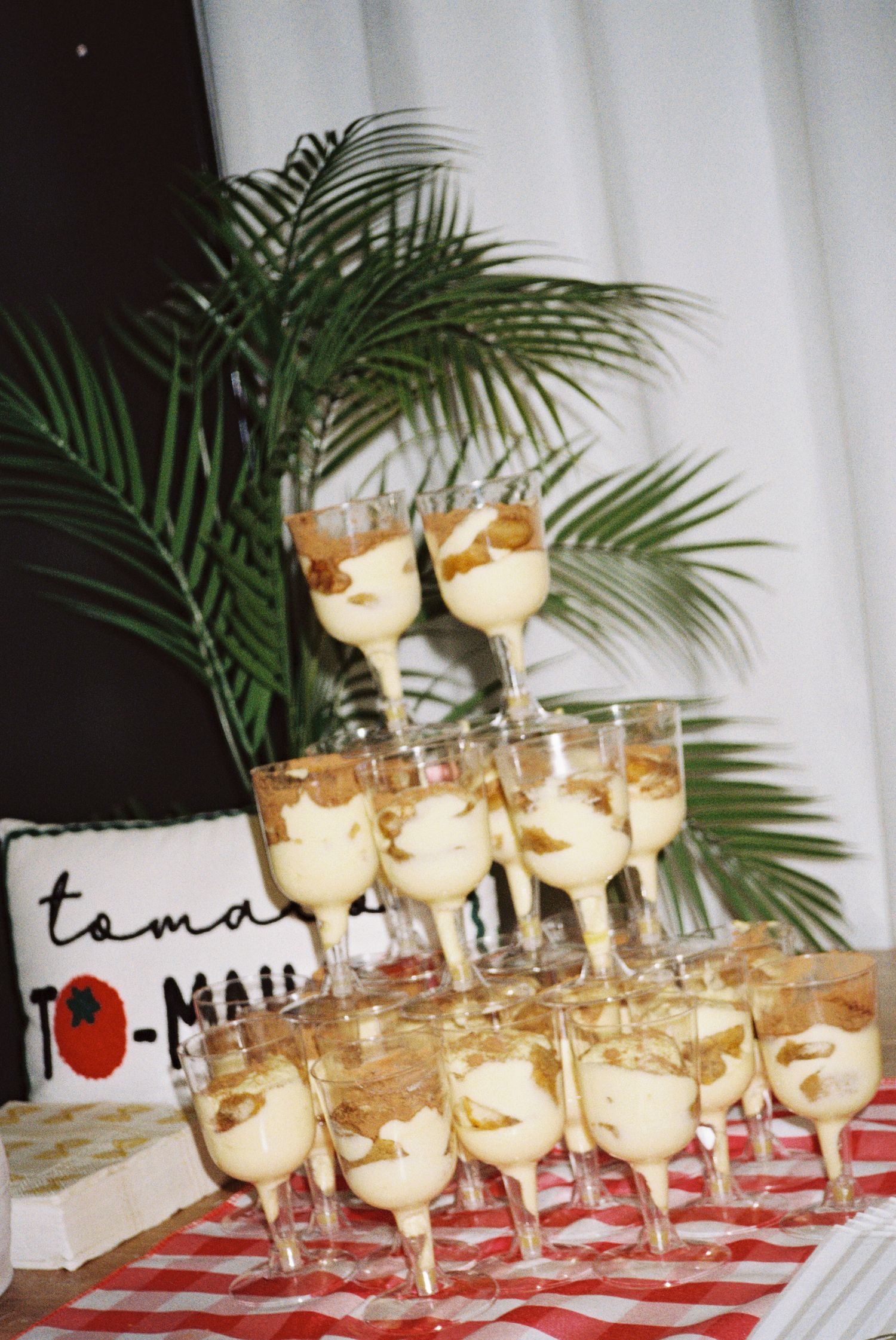 a dessert cup tower