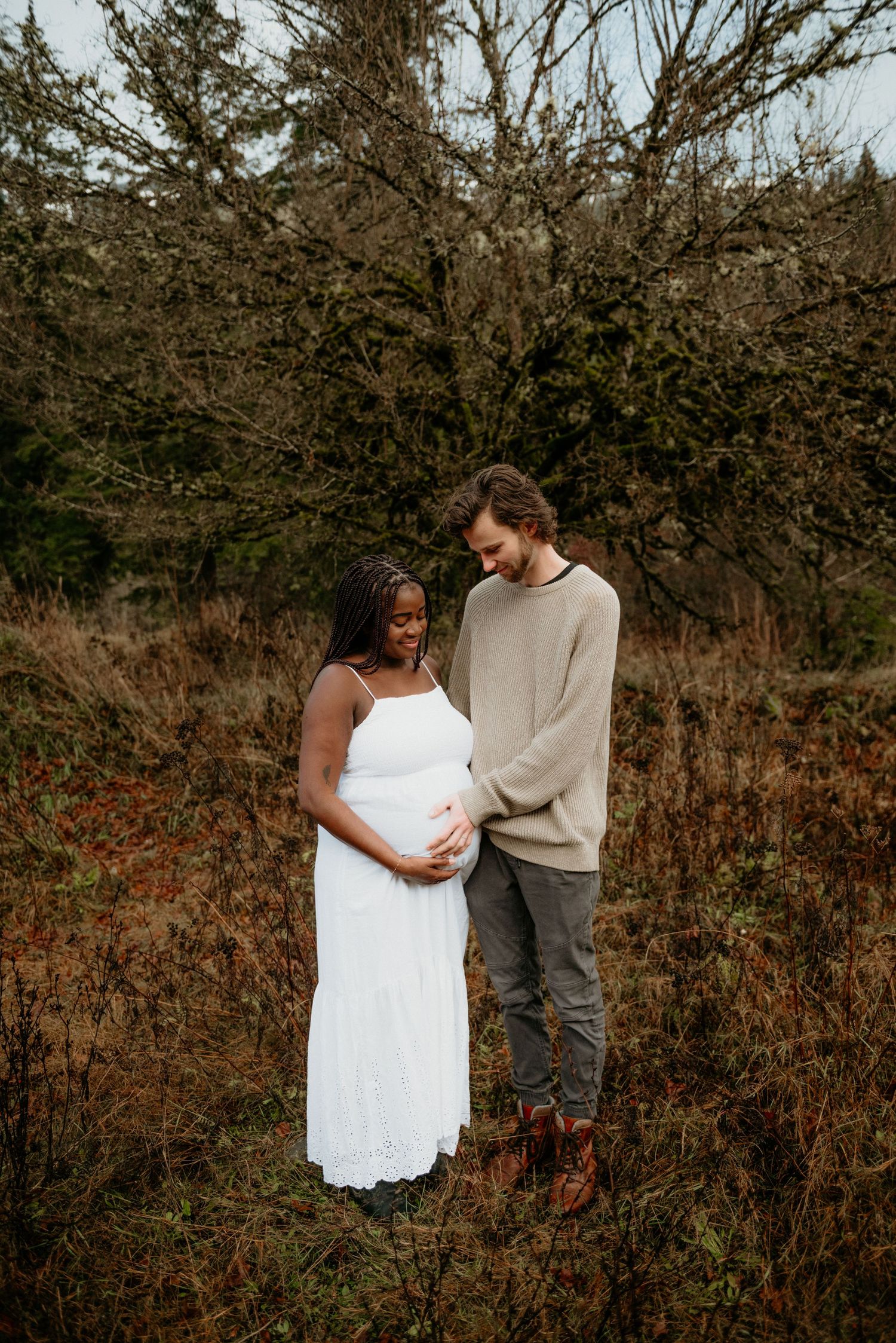 Natural light couple portrait in Fraser Valley