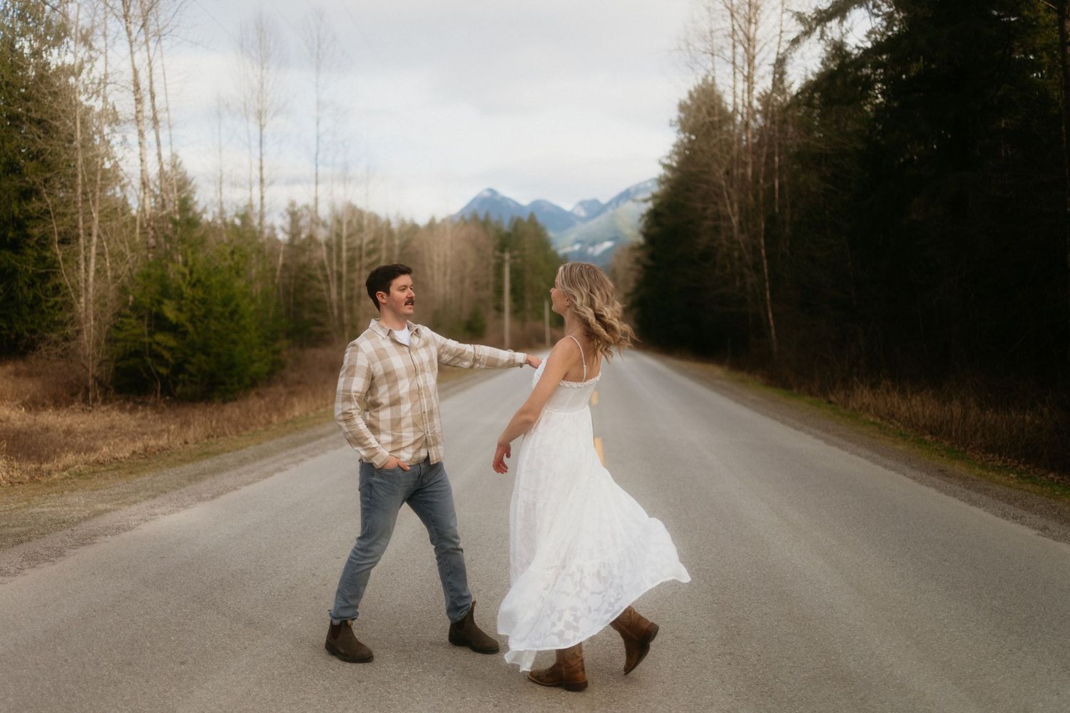 Candid laughter at Lower Mainland wedding