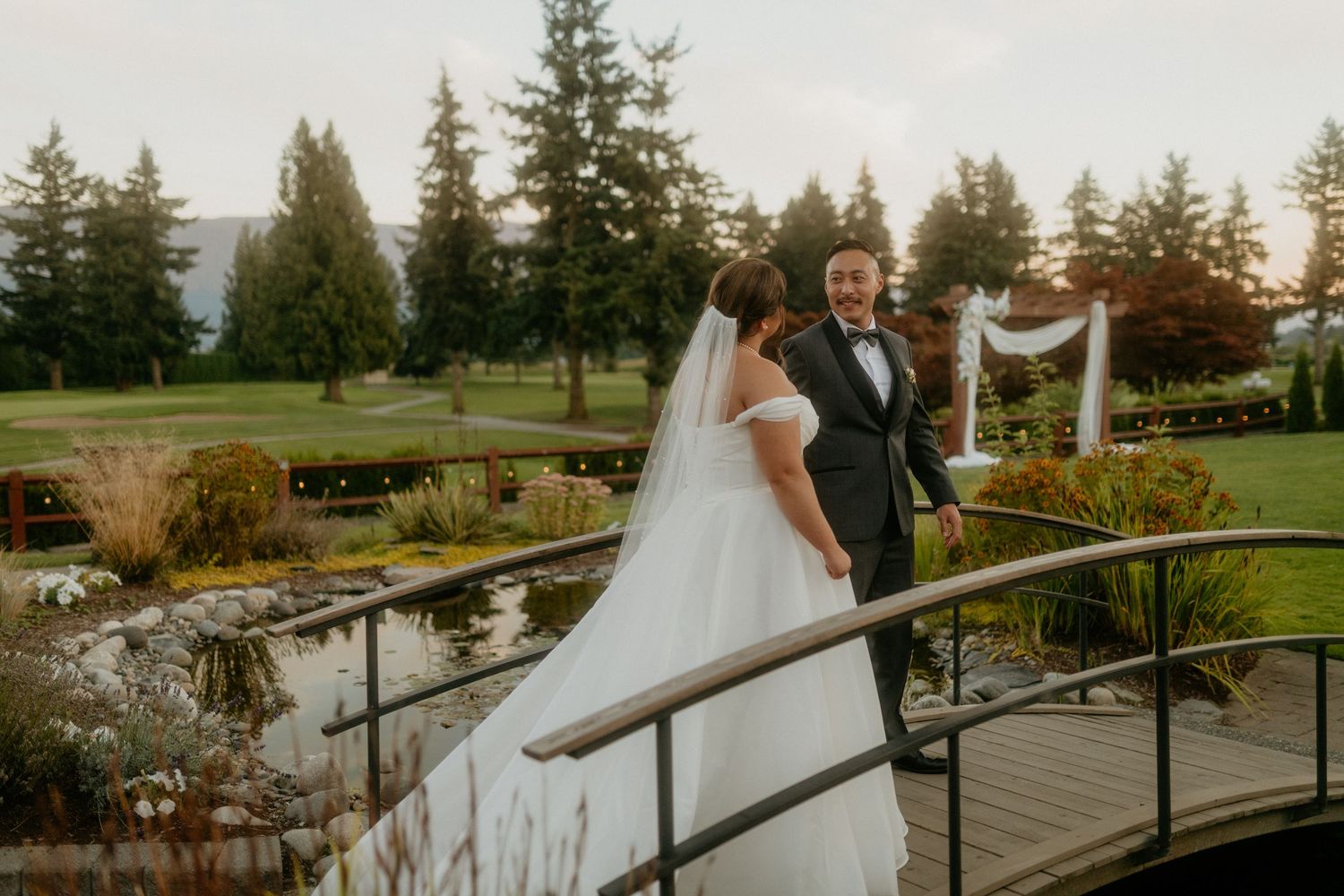 Groom emotional reaction during ceremony Lower Mainland